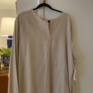 Beautiful embroidered linen top